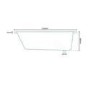 1550 Impressions Luxury Left Handed Air Spa Bath With Straight Screen-BetaCast UPGRADE