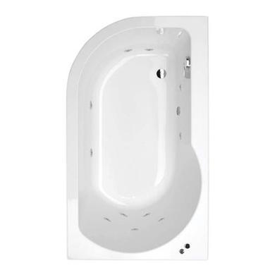 1550 Impressions Luxury Right Handed 11 Jet Whirlpool Bath With Straight Screen-BetaCast UPGRADE