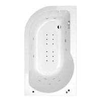 1550 Impressions Luxury Right Handed Hydrotherapy Bath With Straight Screen-Standard Bath