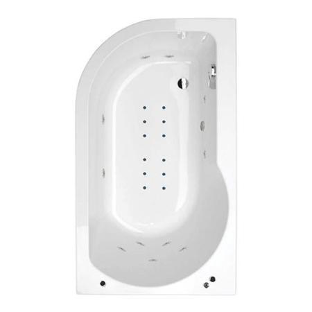 1550 Impressions Luxury Right Handed Hydrotherapy Bath With Straight Screen-Standard Bath