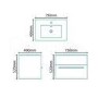 Eden 75 Wall Mounted Vanity Unit