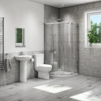 900mm Quadrant Shower Suite with Toilet Basin and Tray - Micro 900mm Quadrant Shower Suite with Toilet Basin and Tray - Micro