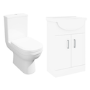 Close Coupled Toilet with Soft Close Seat - Addison