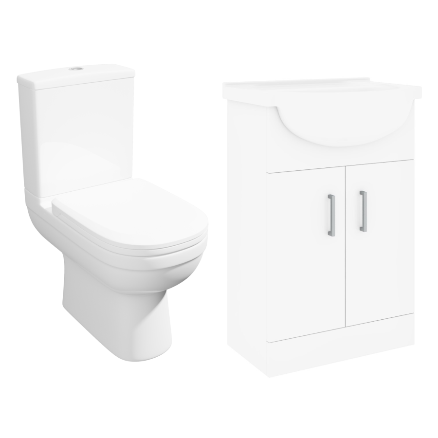 Close Coupled Toilet with Soft Close Seat - Addison