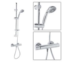 Eco Slide Shower Rail Kit with Minimalist Deluxe Valve