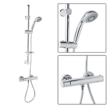 Eco Slide Shower Rail Kit with Minimalist Deluxe Valve