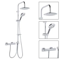 Vision Riser Slide Shower Rail Kit with Minimalist Deluxe Valve