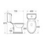 Close Coupled Traditional Toilet with Soft Close Seat - Victoriana
