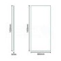 Walk-In Reversible Wetroom Shower Screen - 1850 x 800mm - 8mm Glass