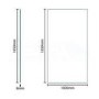 Walk In Reversible Wetroom Shower Screen - 1850 x 1000mm - 8mm Glass