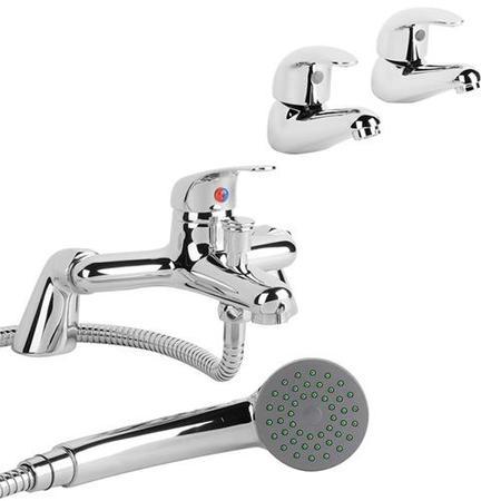 Alfa Basin Taps & Bath Shower Mixer Pack