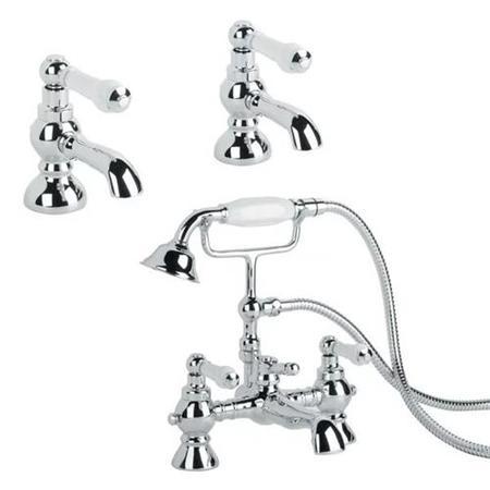 Cambridge Basin Tap and Bath Shower Mixer Pack