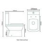 Close Coupled Toilet and Basin Bathroom Suite - Tabor