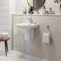 Grade A2 - Semi Pedestal and Basin 460mm - Tabor