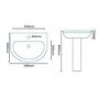 Dee Close Coupled Toilet and Full Pedestal Basin Suite