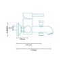 Focus Deck Mounted Bath Shower Mixer