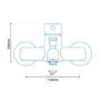 Focus Deck Mounted Bath Shower Mixer
