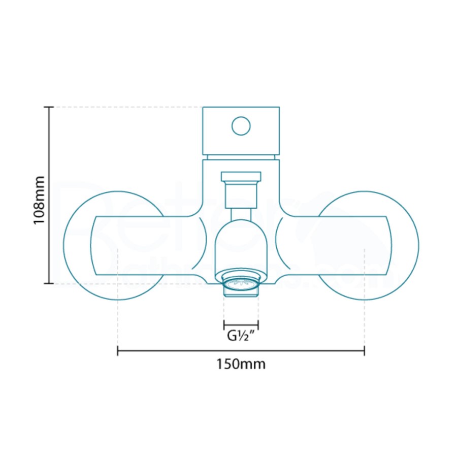 Focus Deck Mounted Bath Shower Mixer