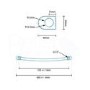 Eco Heat 800 x 600mm Curved Chrome Heated Towel Rail