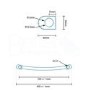 Eco Heat 1000 x 400mm Curved Chrome Heated Towel Rail