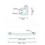 Eco Heat 1000 x 500mm Curved Chrome Heated Towel Rail
