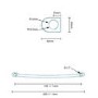 Eco Heat 1000 x 600mm Curved Chrome Heated Towel Rail