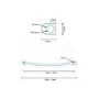 Eco Heat 1600 x 600mm Curved Chrome Heated Towel Rail