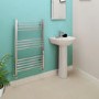 Eco Heat 1000 x 600mm Straight Chrome Heated Towel Rail