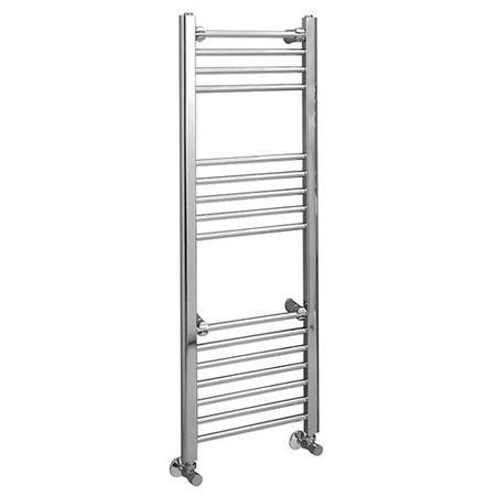 Eco Heat 1200 x 400mm Straight Chrome Heated Towel Rail