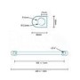 Eco Heat 1200 x 400mm Straight Chrome Heated Towel Rail