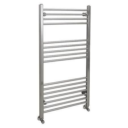 Eco Heat 1200 x 600mm Straight Chrome Heated Towel Rail 
