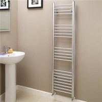 Eco Heat 1600 x 400mm Straight Chrome Heated Towel Rail