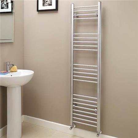 Eco Heat 1600 x 400mm Straight Chrome Heated Towel Rail