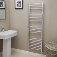 Eco Heat 1600 x 500mm Straight Chrome Heated Towel Rail