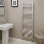 Eco Heat 1600 x 500mm Straight Chrome Heated Towel Rail