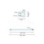 Eco Heat 1600 x 600mm Straight Chrome Heated Towel Rail