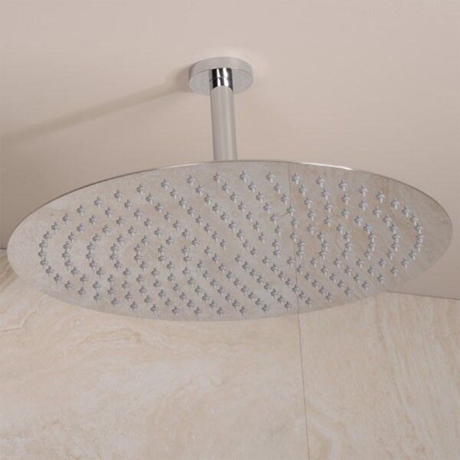 UltraThin Designer Round 300mm Shower Head & Ceiling Arm