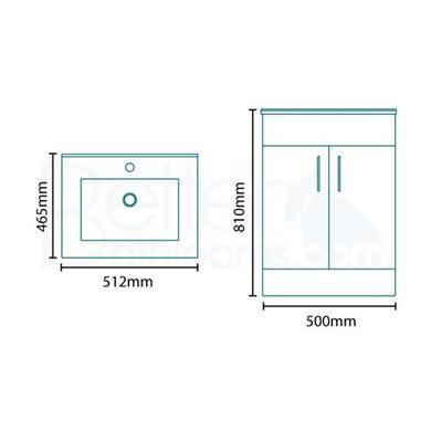 Aspen 50 Basin Vanity Unit