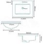 500mm Vanity Unit 2 Door with Basin White - Aspen