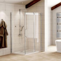 1000 x 800mm Sliding Shower Enclosure 8mm Glass - Aquafloe Elite II