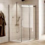 1000 x 900mm Frameless Sliding Shower Enclosure 8mm Glass - Aquafloe Elite II