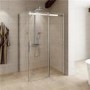 1200 x 900 Aquafloe Elite 8mm Sliding Shower Enclosure Standard Glass