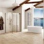 1200 x 900 Aquafloe Elite 8mm Sliding Shower Enclosure Standard Glass