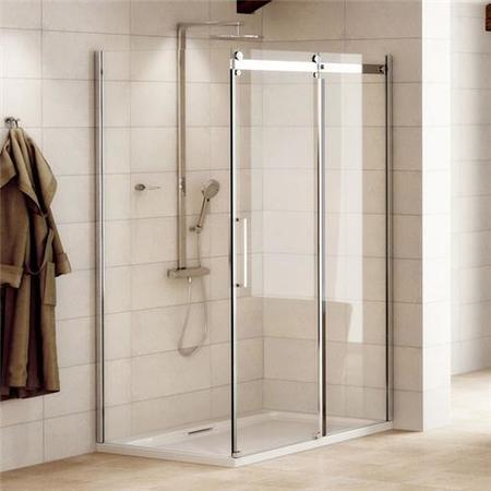 1200 x 900 Aquafloe Elite 8mm Sliding Shower Enclosure Standard Glass