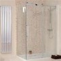 Aquafloe Elite ll 8mm 1200 x 800 Easy Clean Frameless Sliding Enclosure with Shower Tray