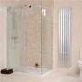 Aquafloe Elite ll 8mm 1200 x 800 Easy Clean Frameless Sliding Enclosure with Shower Tray