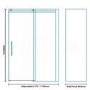 Aquafloe Elite ll 8mm 1200 x 800 Easy Clean Frameless Sliding Enclosure with Shower Tray