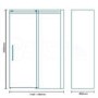 1200mm x 800 Frameless Sliding Door and Side Panel with Shower Tray 8mm Glass - Aquafloe Elite ll
