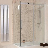 Sliding Enclosure with Silhouette Tray 1400 x 800mm - 8mm Glass - Aquafloe Elite II Range