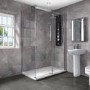 Sliding Shower Enclosure Right Hand 1400 x 900mm - 8mm Glass - Aquafloe Elite Range
